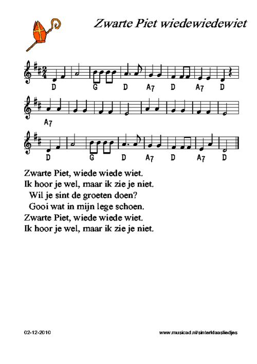 Zwarte Piet wiedewiedewiet
