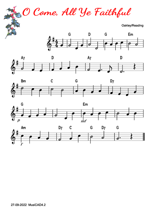 O come all ye faithful